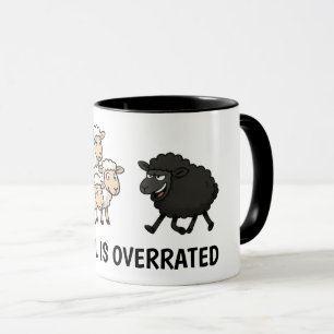 Black and White Sheep Mug