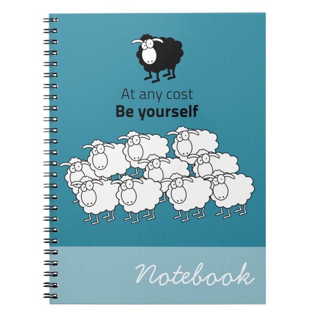Black and white sheep notebook (Front)