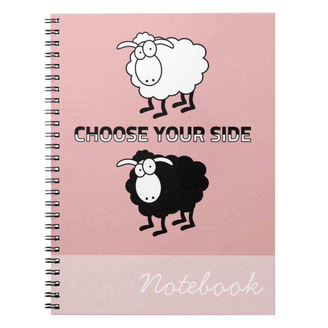 Black and white sheep notebook (Front)