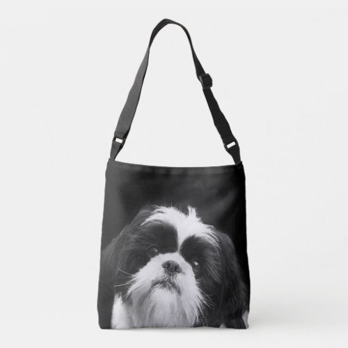 Black and White Shih Tzu bag