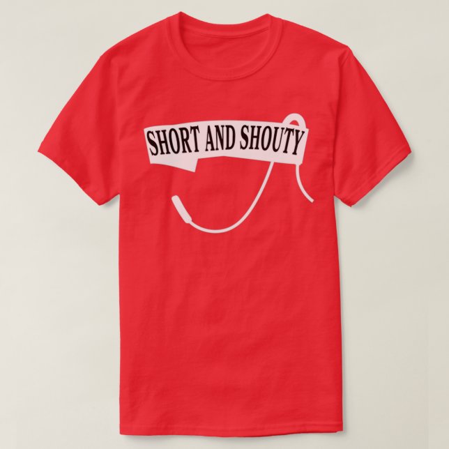 black and white short and shouty coxswain headset T-Shirt (Design Front)