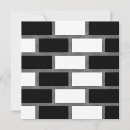 Black And White Sillitoe Tartan Checkered Pattern Holiday Card