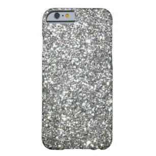 Black and White "Silver" granite Pattern Barely There iPhone 6 Case