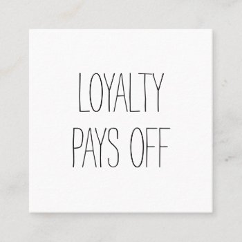Black And White Simple Modern Minimalist Loyalty Card by TheBusinesscardShop at Zazzle