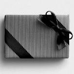 Black and white simple striped Christmas holiday Wrapping Paper<br><div class="desc">This simple stylish black and white striped holiday gift wrap is the perfect coordinating wrapping paper for all your Christmas gifts. With a chic stripe pattern, this Christmas gift wrap is simple and stylish and pairs well with the Lea Delaveris Design festive flourish collection where you can find coordinating holiday...</div>