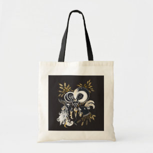 Black and white Singing Goats ink illustration Tote Bag