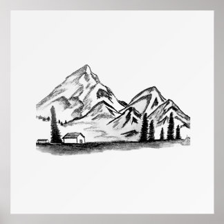 Black and White Sketches on Motto Holder