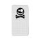 Black and White Skull. On Gray Check.