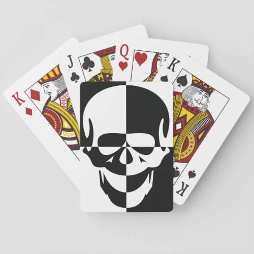 Black And White Skull Playing Cards
