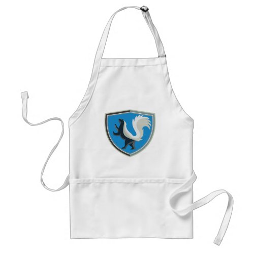 Black And White Skunk Adult Apron