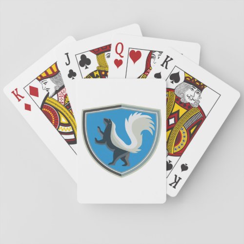 Black And White Skunk Poker Cards