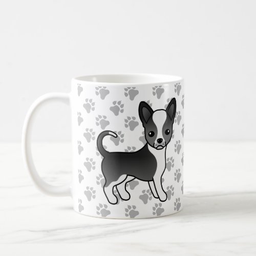 Black And White Smooth Coat Chihuahua Dog  Paws Coffee Mug