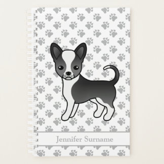 Black And White Smooth Coat Chihuahua Dog &amp; Text Planner