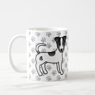 Black And White Smooth Coat Parson Russell Terrier Coffee Mug