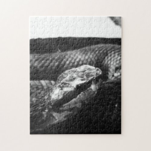 Black and white snake jigsaw puzzle
