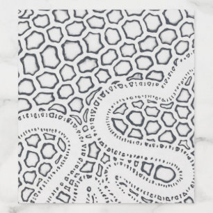 Black and White Snake Scale Envelope Liner
