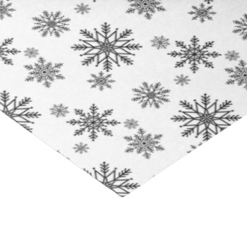 Black And White Snowflake 2 Tissue Paper by Letsrendevoo at Zazzle