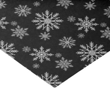 Black And White Snowflake Tissue Paper by Letsrendevoo at Zazzle