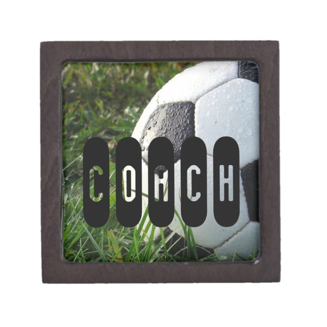 Black and White Soccer Ball in Green Grass Gift Box (Front)