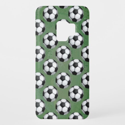 Black and White Soccer Ball Pattern Case_Mate Samsung Galaxy S9 Case