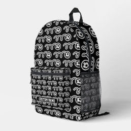 Black and white soccer ball pattern kid&#39;s backpack