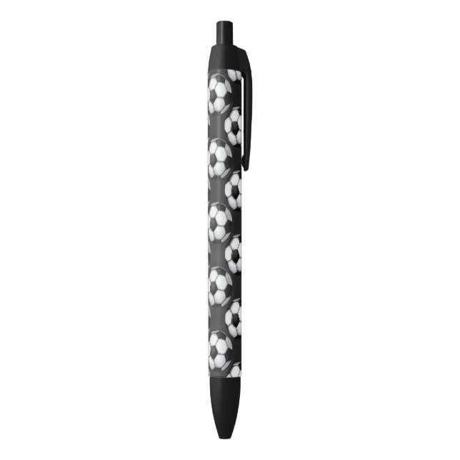 Black and White Soccer Ball Pattern Pen (Bottom (Vertical))