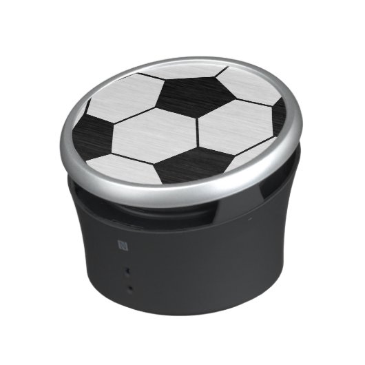 Black and White Soccer Ball Speaker (Side)