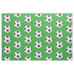 Black and White Soccer Balls on Green Fabric