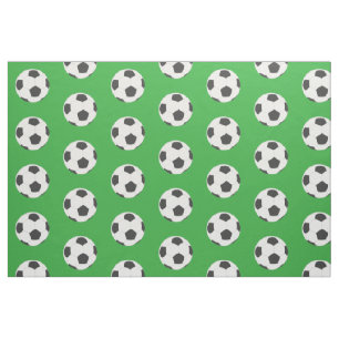 Black and White Soccer Balls on Green Fabric