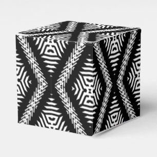 Black And White South Pacific Tattoo Favor Box