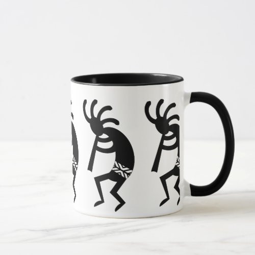 Black And White Southwest Kokopelli Mug