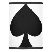 Black and White Spade Table Lamp Shade (Front)
