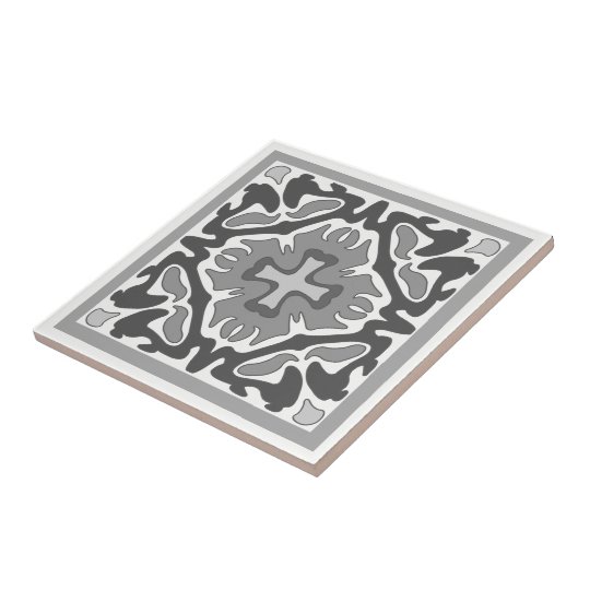 Black and White Spanish Tile