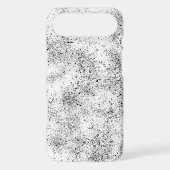 Black and White Speckled Case-Mate iPhone Case (Back)