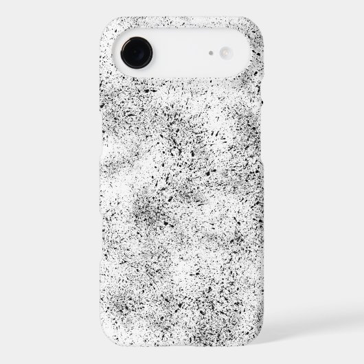 Black and White Speckled Case-Mate iPhone Case (Back)