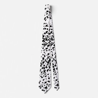 Black and White Speckles Neck Tie