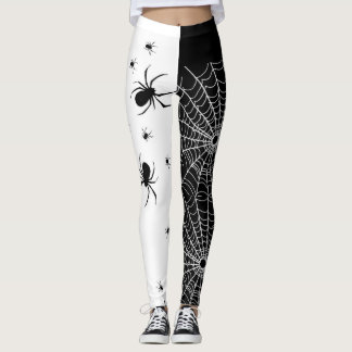 Black and White Spider Leggings