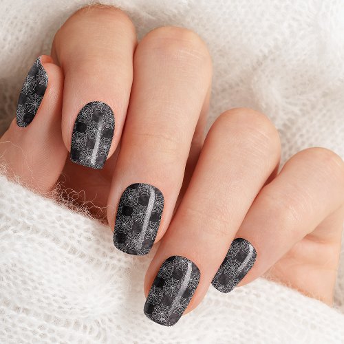 Black And White Spider Web Halloween Nail Wraps