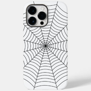 Black and White spider web Halloween pattern Case-Mate iPhone 14 Pro Max Case