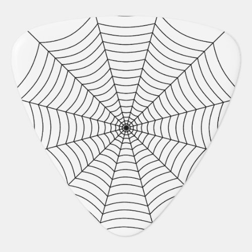 Black and White spider web Halloween pattern Guitar Pick