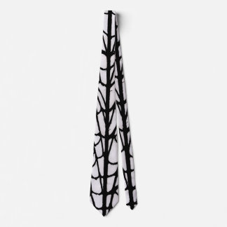 Black and white spiderweb, Spider silk texture Neck Tie
