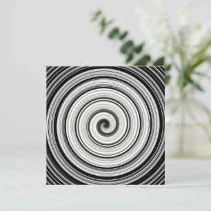 Black and white spiral