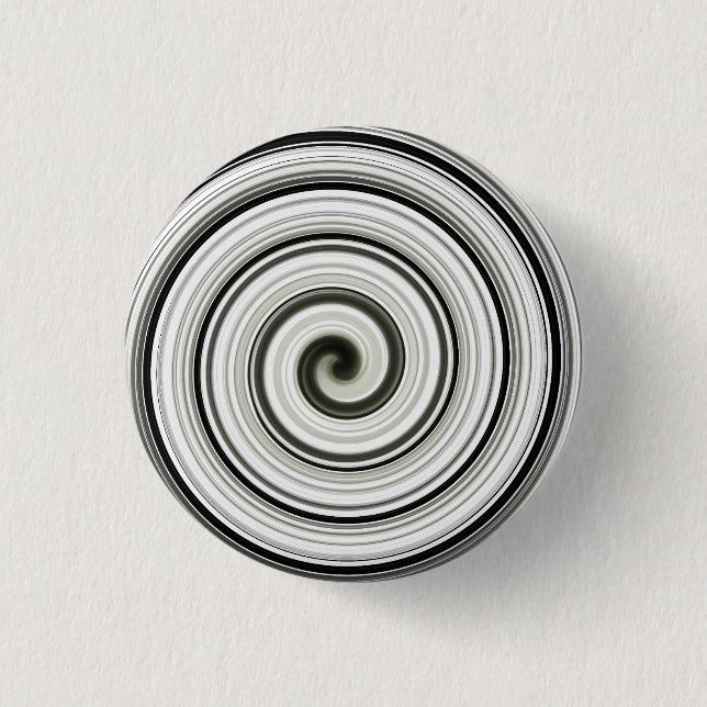 Black and white spiral button (Front)