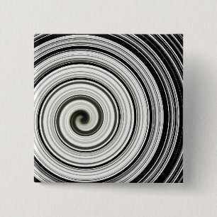 Black and white spiral button