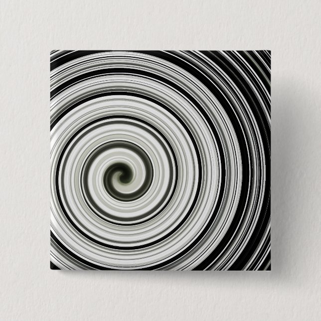 Black and white spiral button (Front)