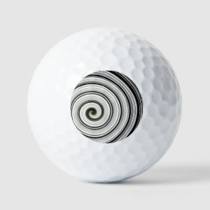 Black And White Spiral Golf Balls