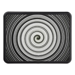 Black And White Spiral Hitch Cover