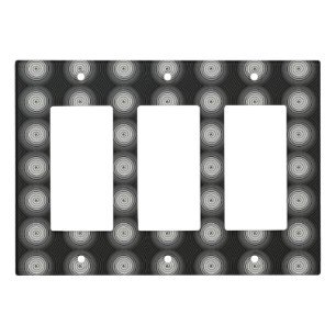 Black And White Spiral Light Switch Cover