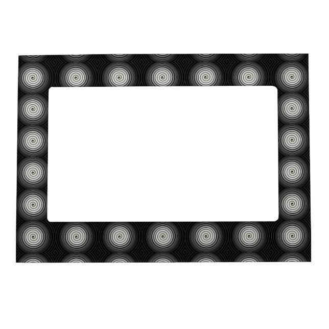 Black And White Spiral Magnetic Frame (Front)