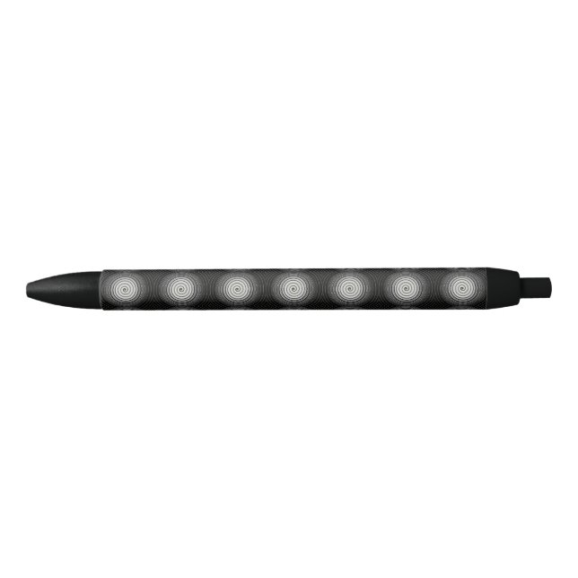 Black And White Spiral Pen (Front)